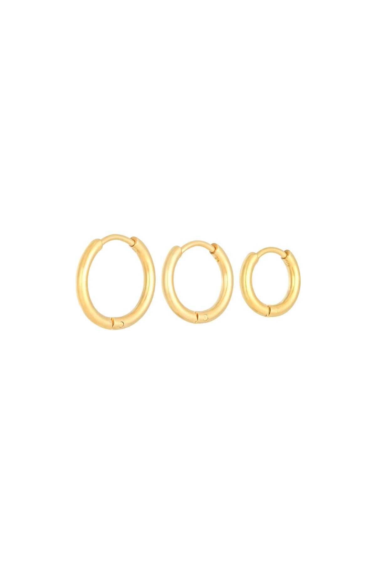 Oorbellen set Triple Hoops