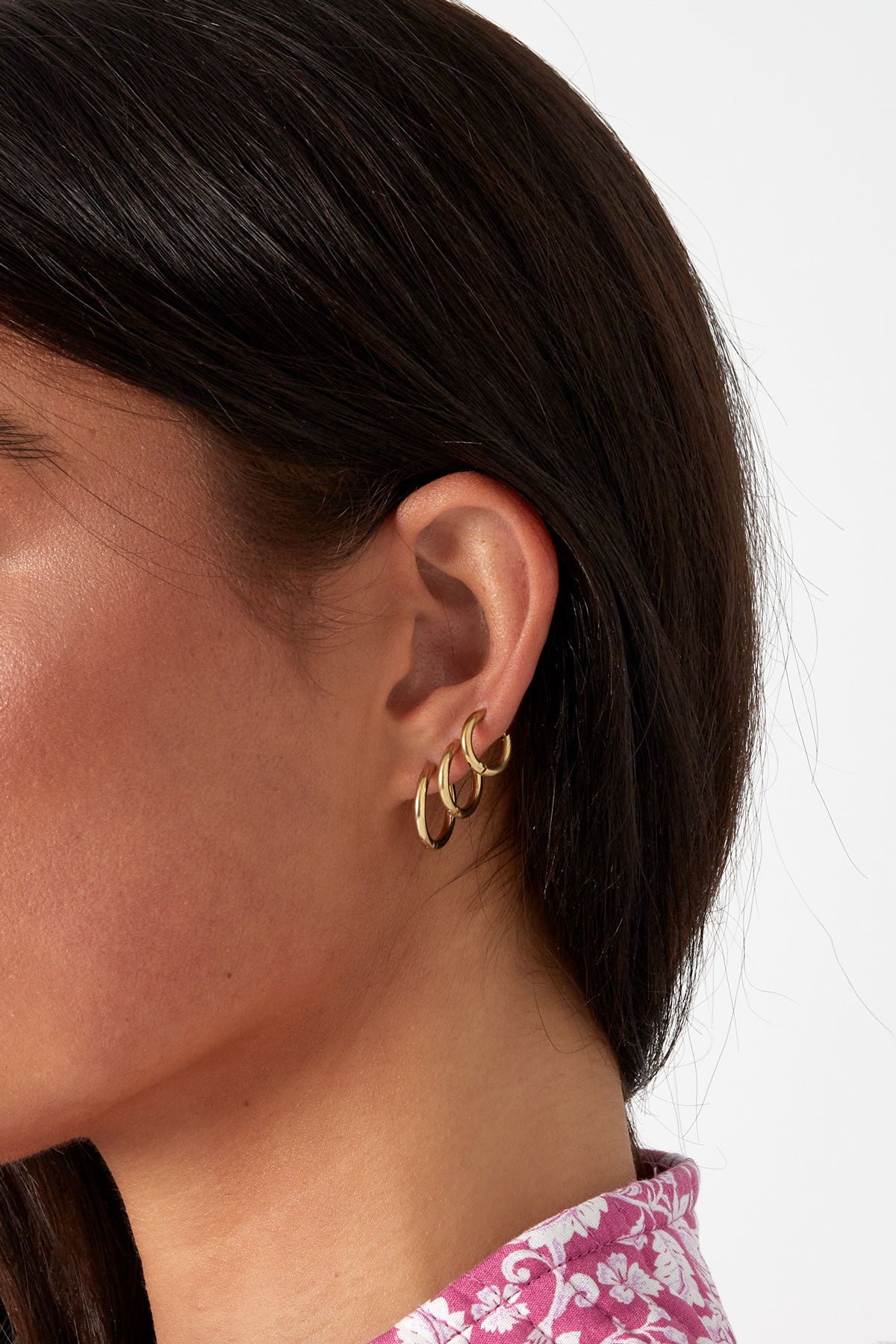 Oorbellen set Triple Hoops
