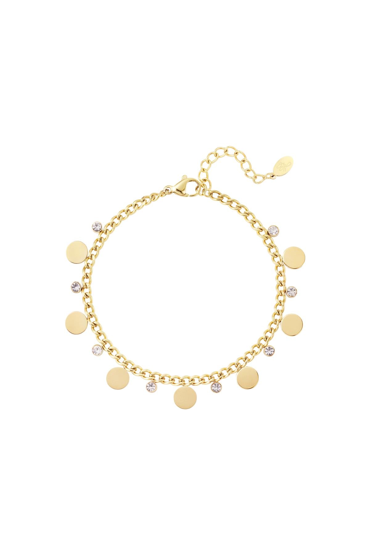 Armband Circles with Rhinestones