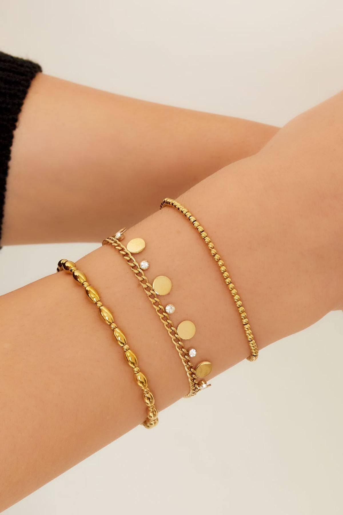 Armband Circles with Rhinestones
